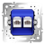 Механизм розетки компьютерной двойной RJ45+RJ45 кат.6 Voltum S70 VLS0602M