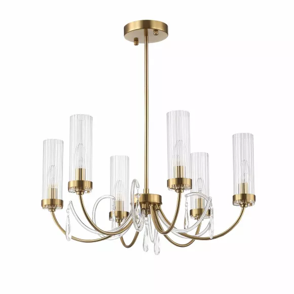 Люстра на штанге ST Luce Иллюмиа SL1400.303.06, Латунь, Прозрачный, Металл Люстра на штанге ST Luce Иллюмиа SL1400.303.06, Латунь, Прозрачный, Металл
