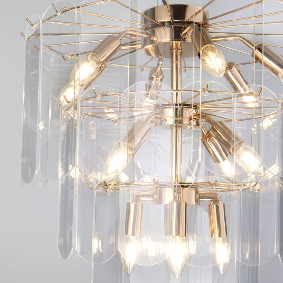 Подвесная люстра Eurosvet Claire 60171 золото Smart a069012