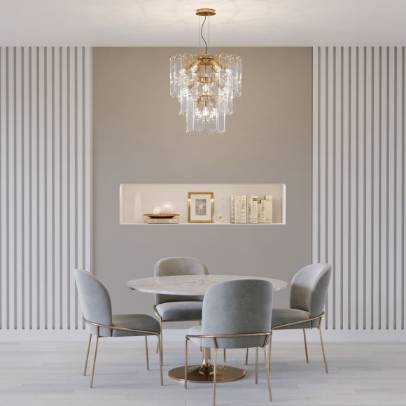 Подвесная люстра Eurosvet Claire 60171 золото Smart a069012