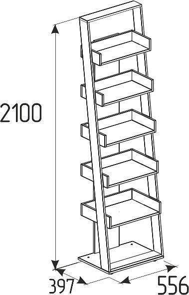 Стеллаж Nature 95 GLZ_00-00016074