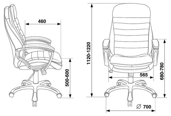 Кресло для руководителя Бюрократ T-9950LT BUR_1542158