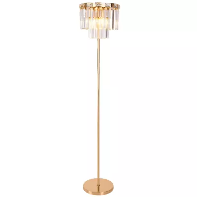 Торшер Eurosvet Elegante 01137/3 золото/прозрачный хрусталь Strotskis a060649