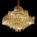 Подвесная люстра Citilux Naiad CL315162, Золото, Прозрачный, Металл, крупный план