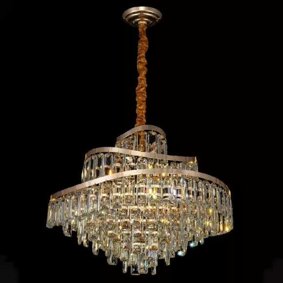 Подвесная люстра Citilux Naiad CL315162, Золото, Прозрачный, Металл, декоративные элементы крупным планом Подвесная люстра Citilux Naiad CL315162, Золото, Прозрачный, Металл, декоративные элементы крупным планом
