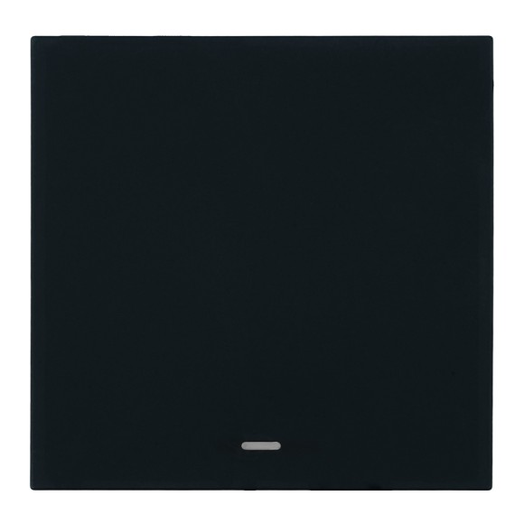 Выключатель 1-клавишный c индикатором (механизм) Stekker Мия 250В 10А RSW10-3101-05 черный бархат 50445
