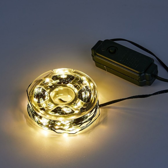 Гирлянда Роса Uniel ULD-S3000-300/DGA WARM WHITE IP20 DEW UL-00012083