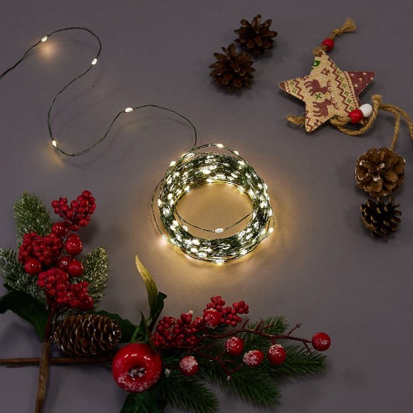 Гирлянда Роса Uniel ULD-S3000-300/DGA WARM WHITE IP20 DEW UL-00012083