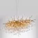 Подвесная люстра Divinare Salice 3132/01 SP-13, Матовое золото, Прозрачный, Золото, крупный план