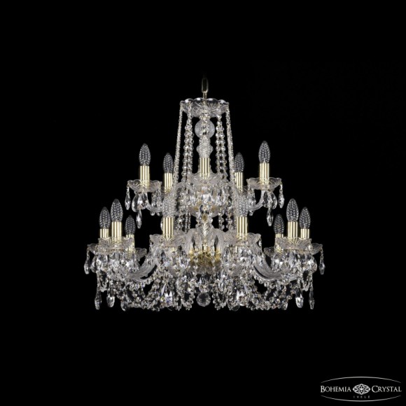 Подвесная люстра Bohemia Ivele Crystal 1402/10+5/240/2d G