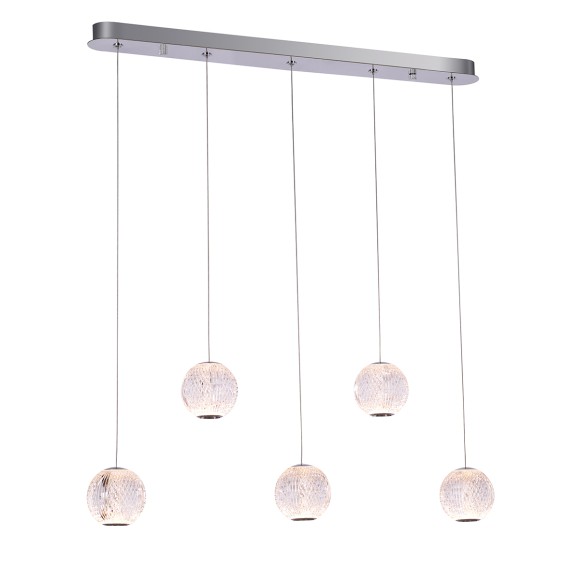 Подвесная светодиодная люстра Delight Collection Elliot Diamante MD20001012-5B chrome