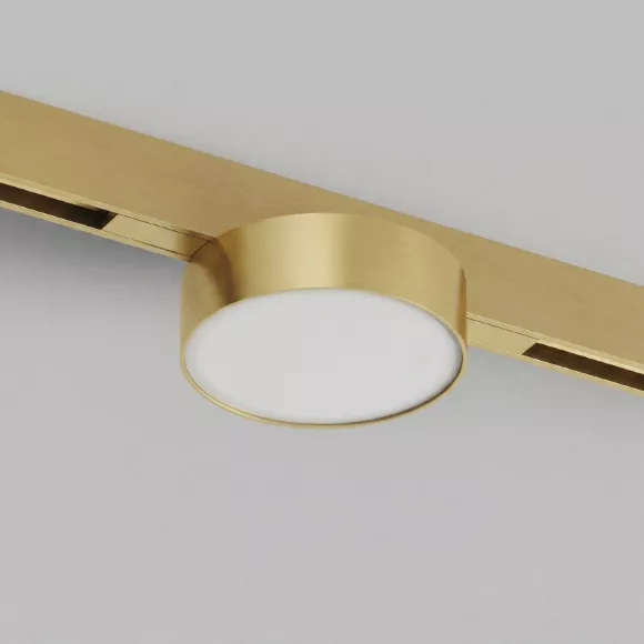Трековый светильник Denkirs SHINE PRIME FLOW 3000К DK4762-SB, Латунь, Теплый белый, Алюминий Трековый светильник Denkirs SHINE PRIME FLOW 3000К DK4762-SB, Латунь, Теплый белый, Алюминий