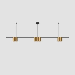 Подвесной светильник Denkirs Orbit DK4063-BK+SG