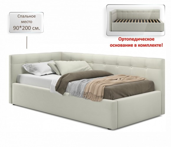 Кровать односпальная Bonna с матрасом ГОСТ 2000x900 NMB_TE-00002735