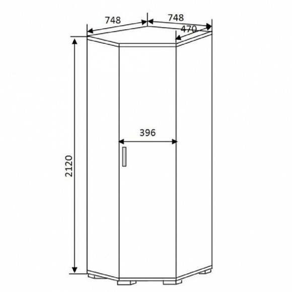 Шкаф платяной Белла BTS_00-00161914