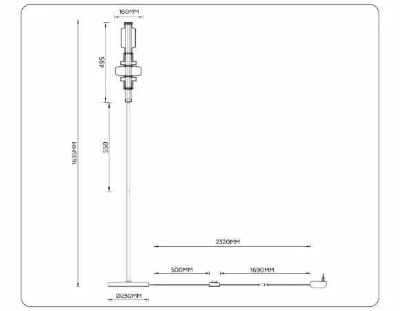 Торшер Ambrella Light High Light Ceramo Modern LH53132 Торшер Ambrella Light High Light Ceramo Modern LH53132