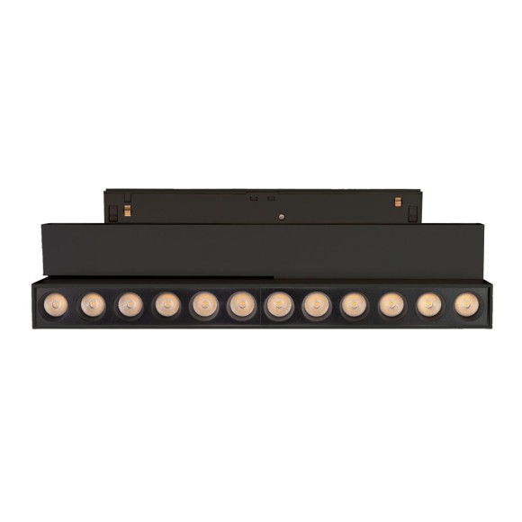 Трековый магнитный светильник Arlight MAG-ORIENT-DOTS-FOLD-S230-12W Day4000-MIX (BK, 30 deg, 48V, TUYA Zigbee) (IP20 Металл) 056402