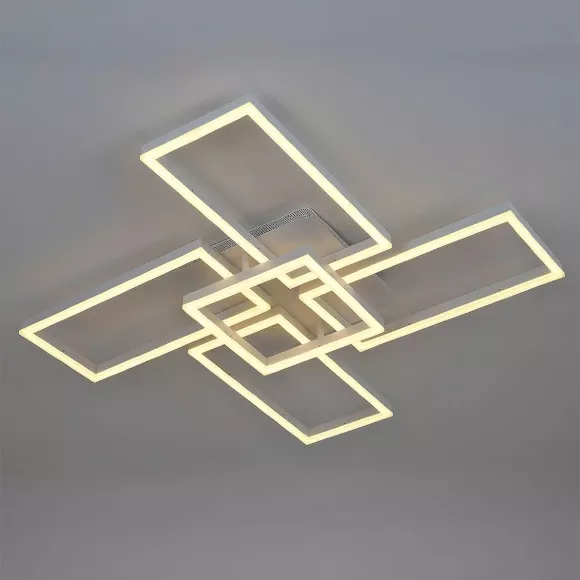 Потолочный cветильник LED4U L11004-5 WH, Белый, От теплого до холодного, Металл
