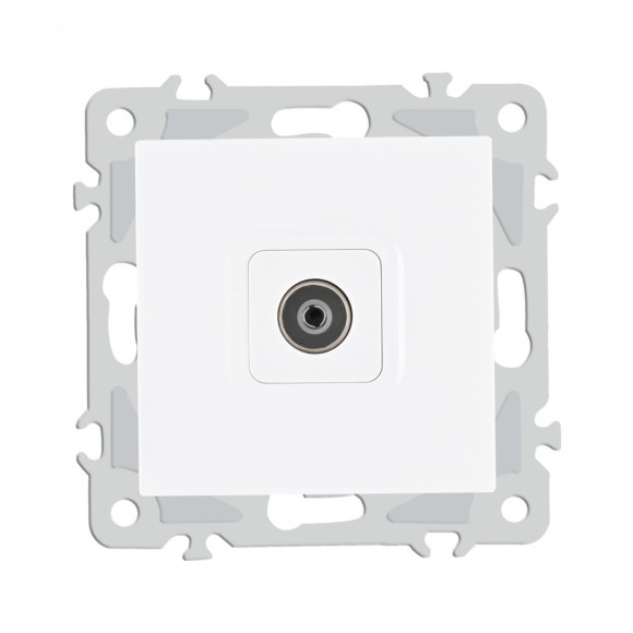 Розетка TV Arte Milano 206.43-1.white