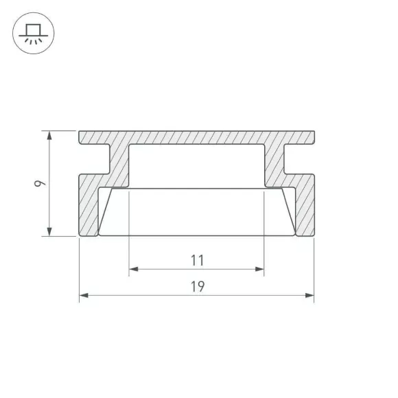Профиль Arlight HR-2000 ANOD 019190 Профиль Arlight HR-2000 ANOD 019190
