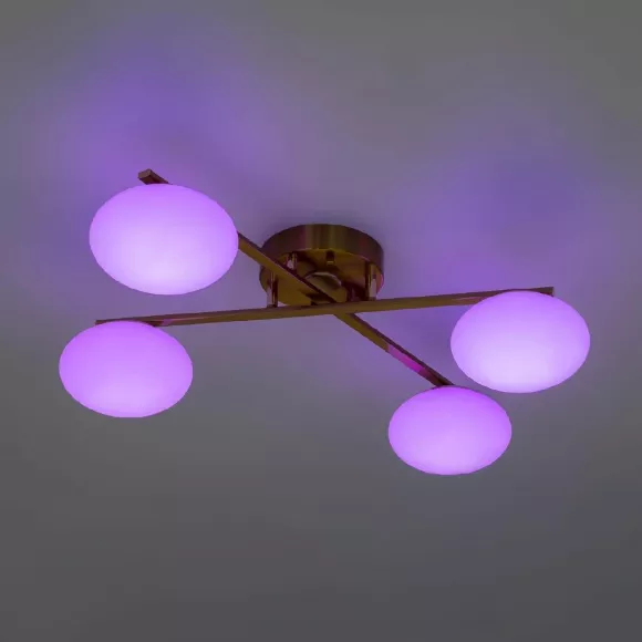 Потолочная люстра Citilux Atman smart CL226A143, 5500+RGB, RGB, Современный