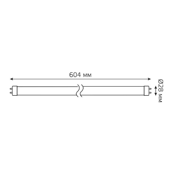 Лампа светодиодная Gauss G13 10W 4000K матовая 93020
