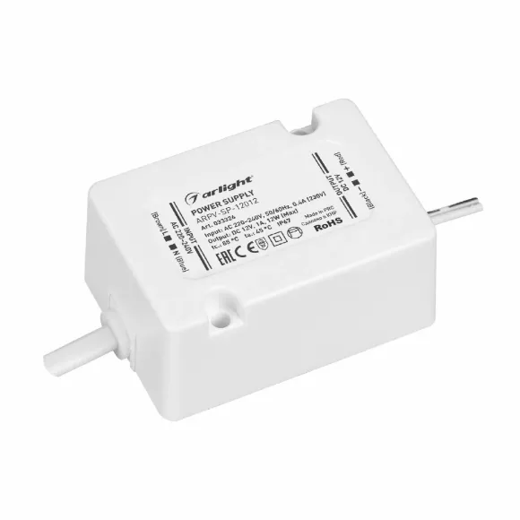 Блок питания Arlight ARPV-SP-12012 (12V, 1A, 12W) 033326 Блок питания Arlight ARPV-SP-12012 (12V, 1A, 12W) 033326
