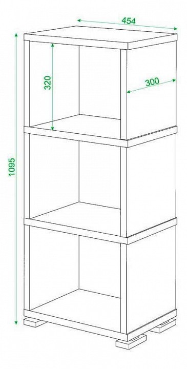 Стеллаж Домино СБ-15/3 MER_SB-15_3_K