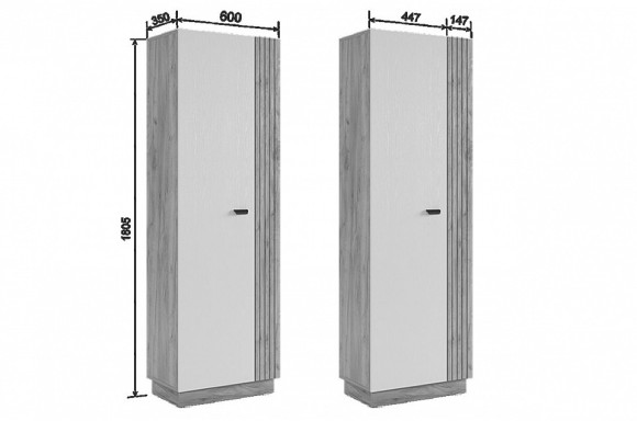 Шкаф платяной Моди MBS_MGM-02_2563