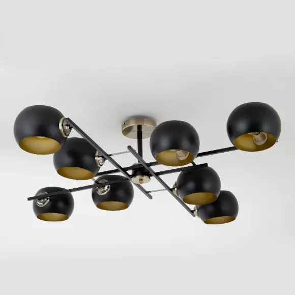 Люстра на штанге Modemodern MD.5171.8, Бронза, Черный, Металл