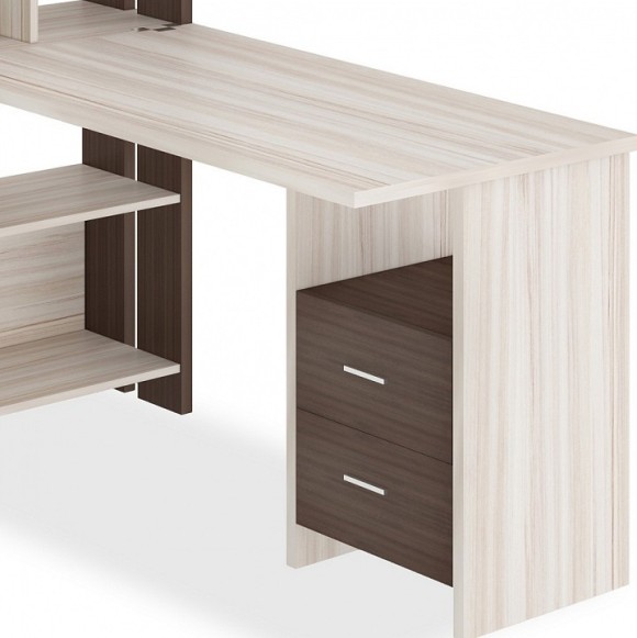 Стол компьютерный Домино Лайт СТЛ-ОВХ+С120Прям MER_STL-OVH-S120Pryam_SHK