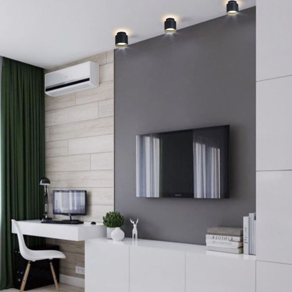 Накладной светильник Reluce 53006-9.5-001IL GX53+LED3W BK