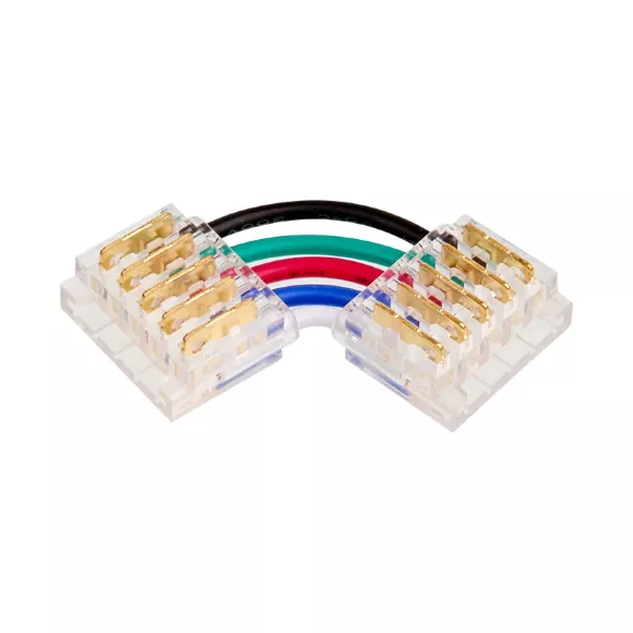 Коннектор угловой для ленты SMD RGB шириной 12мм, комплект 3шт WOLTA WLS-5PIN-RGBW-12MM-L Коннектор угловой для ленты SMD RGB шириной 12мм, комплект 3шт WOLTA WLS-5PIN-RGBW-12MM-L