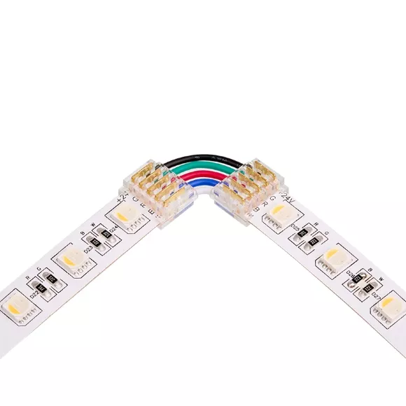 Коннектор угловой для ленты SMD RGB шириной 12мм, комплект 3шт WOLTA WLS-5PIN-RGBW-12MM-L Коннектор угловой для ленты SMD RGB шириной 12мм, комплект 3шт WOLTA WLS-5PIN-RGBW-12MM-L