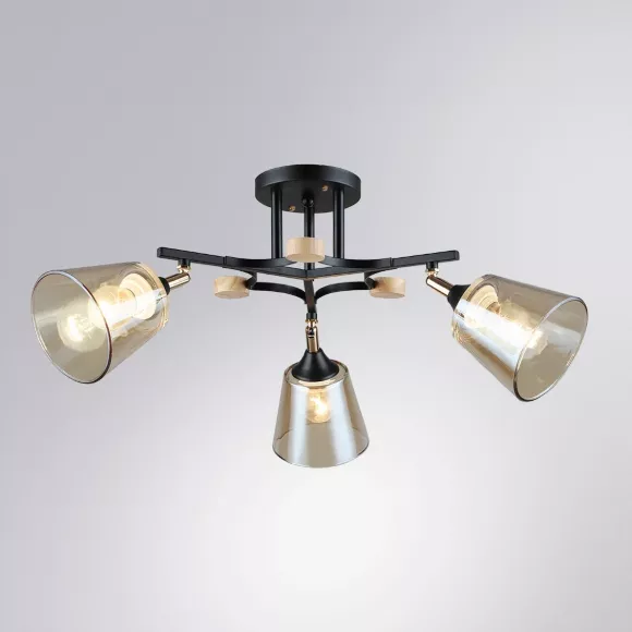 Потолочная люстра Arte Lamp Glassy A5078PL-3BK, вид сверху
