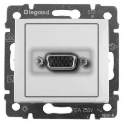 Розетка HD15 Legrand Valena белая 770083