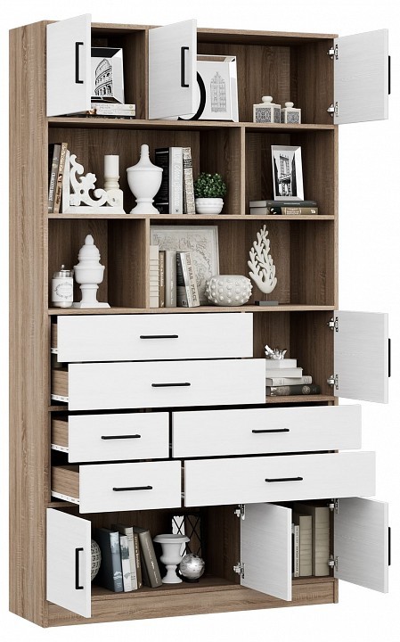 Стеллаж комбинированный Либерти-61-128 MAS_Liberti-61-DS-BT-128