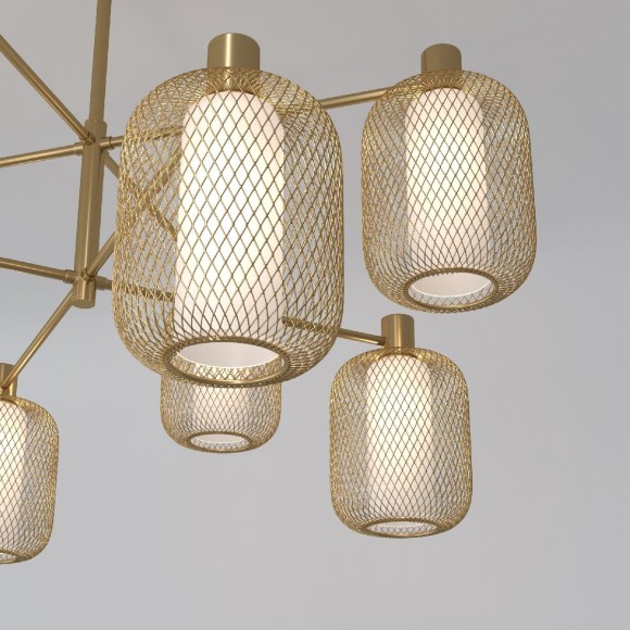 Люстра на штанге Eurosvet Voile 30192/8 золото a069159