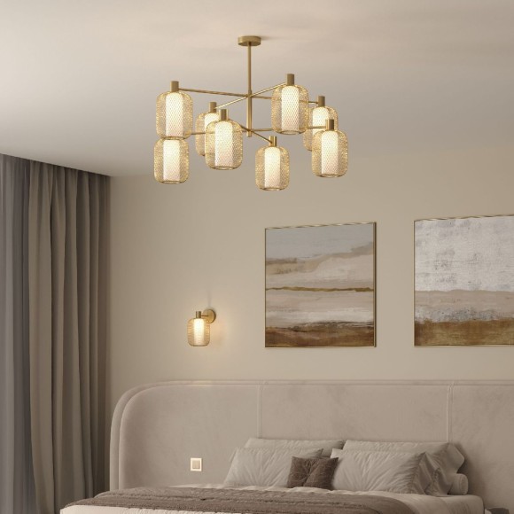 Люстра на штанге Eurosvet Voile 30192/8 золото a069159