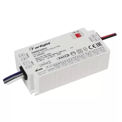Блок питания Arlight ARJ-SP-20-PFC-DALI2-INS (20W, 9-45V, 0.35-0.7A) 030909(1)