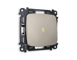 Комплект механизма 1-кл проходного выключателя с подсветкой Ambrella Volt Omega MO362030