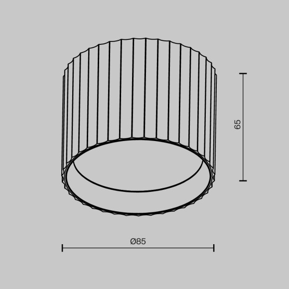 Потолочный светильник Maytoni Technical Calipso C106CL-GX53-W
