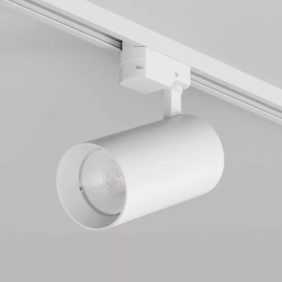 Трековый однофазный светильник Denkirs Solid Koper DK6456-WH, Белый, Алюминий, Современный стиль