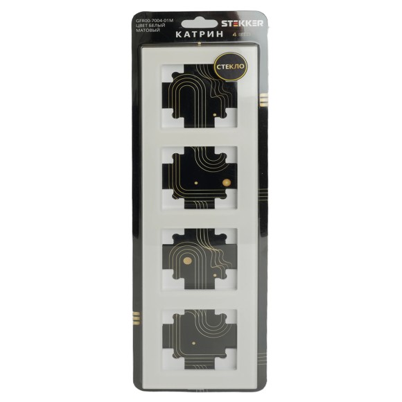 Рамка на 4 поста Stekker Катрин GFR00-7004-01M 49597