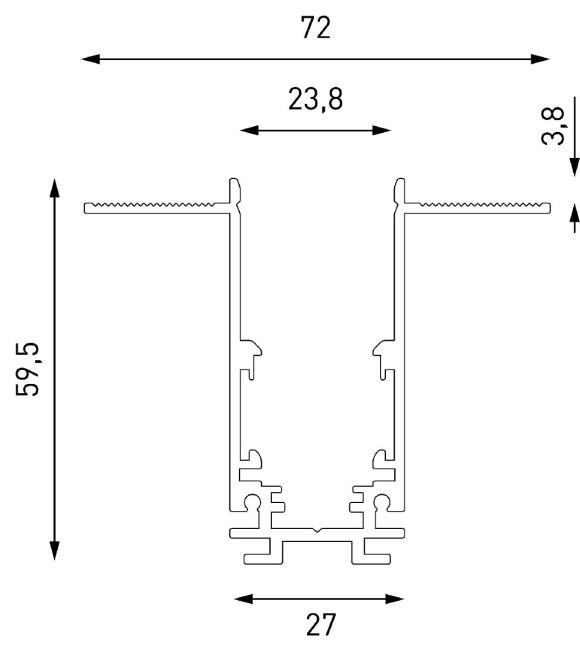 Шинопровод встраиваемый Lumker SY-LINK-20T2-2.5-WH 019268