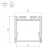 Алюминиевый профиль Arlight с экраном SL-LINE-3535-2500 WHITE+OPAL 036302