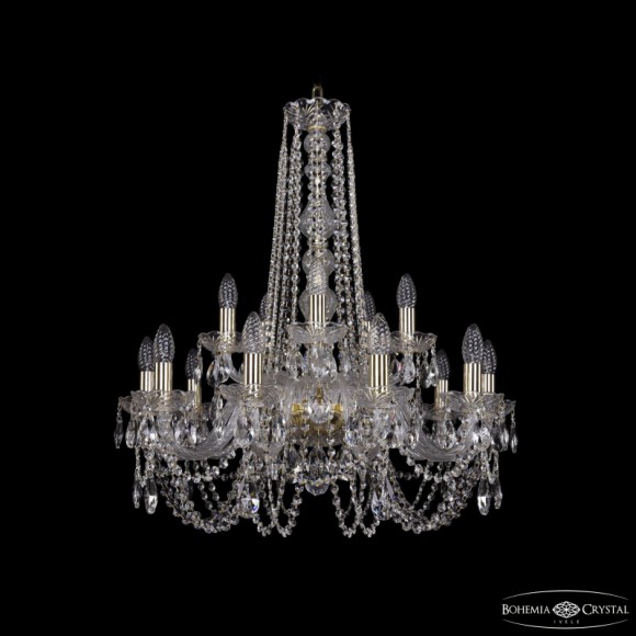 Подвесная люстра Bohemia Ivele Crystal 1402/10+5/240/h-75 G