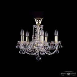 Подвесная люстра Bohemia Ivele Crystal 1402/5/141 G Balls tube