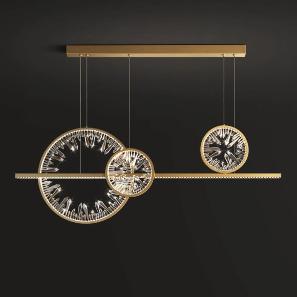 Подвесная светодиодная люстра Delight Collection XD XD-120B gold