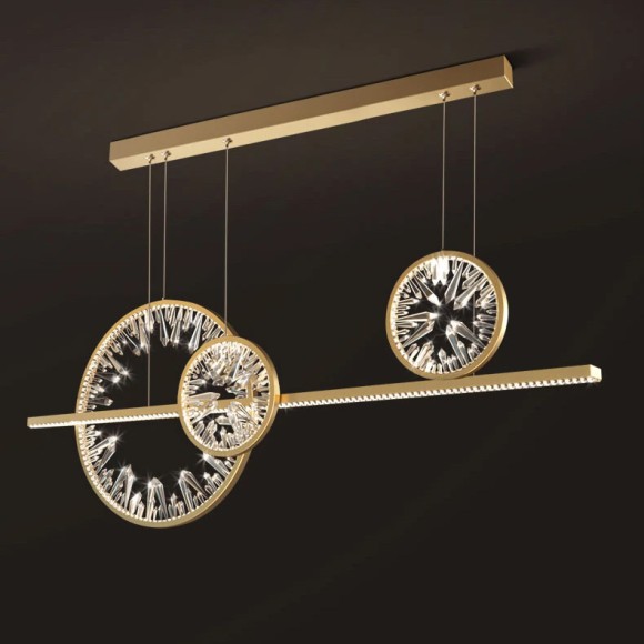 Подвесная светодиодная люстра Delight Collection XD XD-120B gold